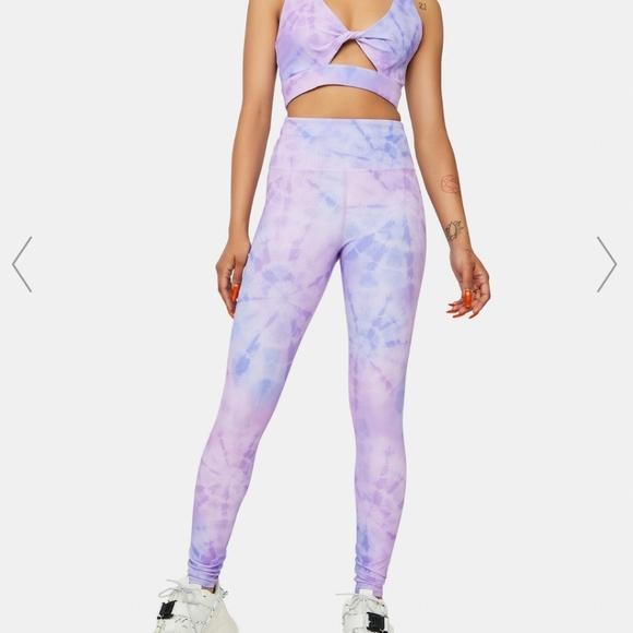 Beach Riot Pants - Beach Riot Crystal Tie Dye Ayla Leggings NWOT